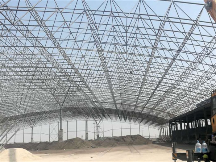 沅江钢厂料仓网架工程